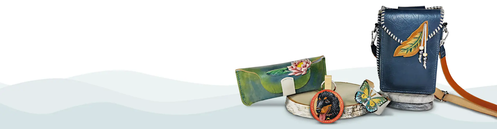porte-clés, étui à lunettes, pochettes- Cuirs du bocage