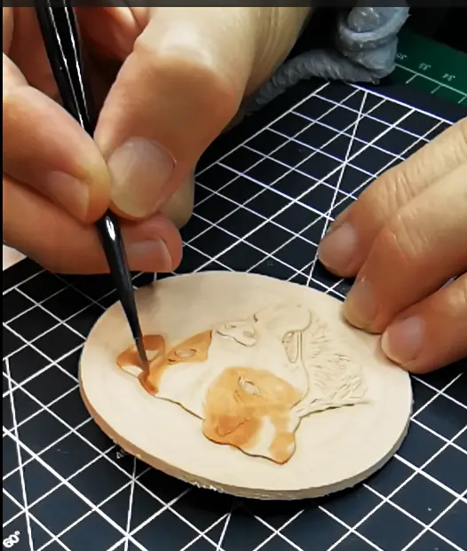 peinture porte-clés