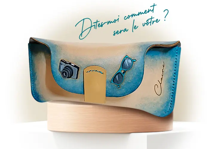 étui à lunettes voyage- Cuirs du bocage